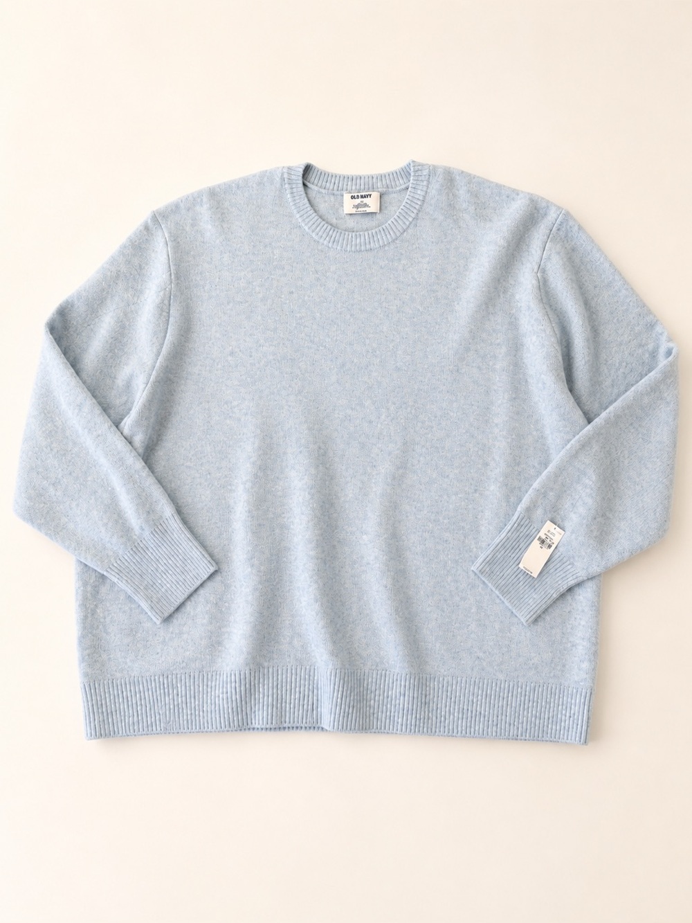 Old Navy 4X Wool Blend Crewneck Sweater Light Blue NWT